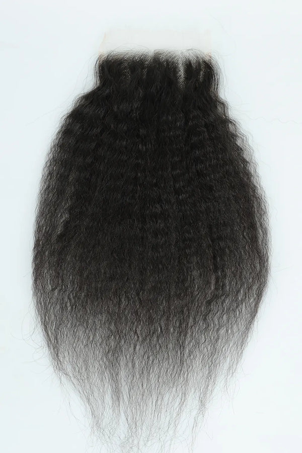 Fermeture en dentelle HD droite crépue 5x5