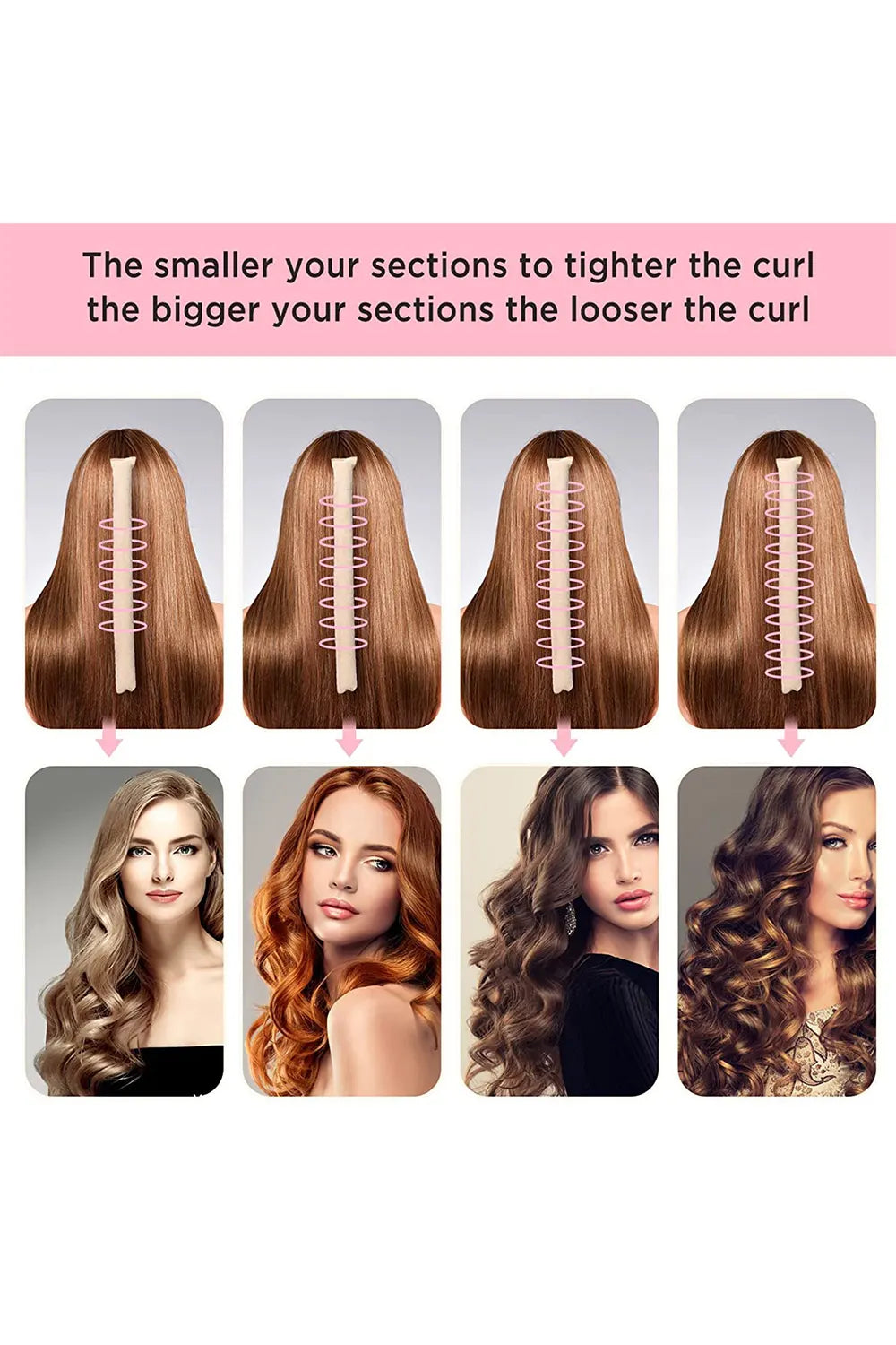 6 Colors Rubber Hair Curler Set Eva Natural Roll Lazy Sleep Curler