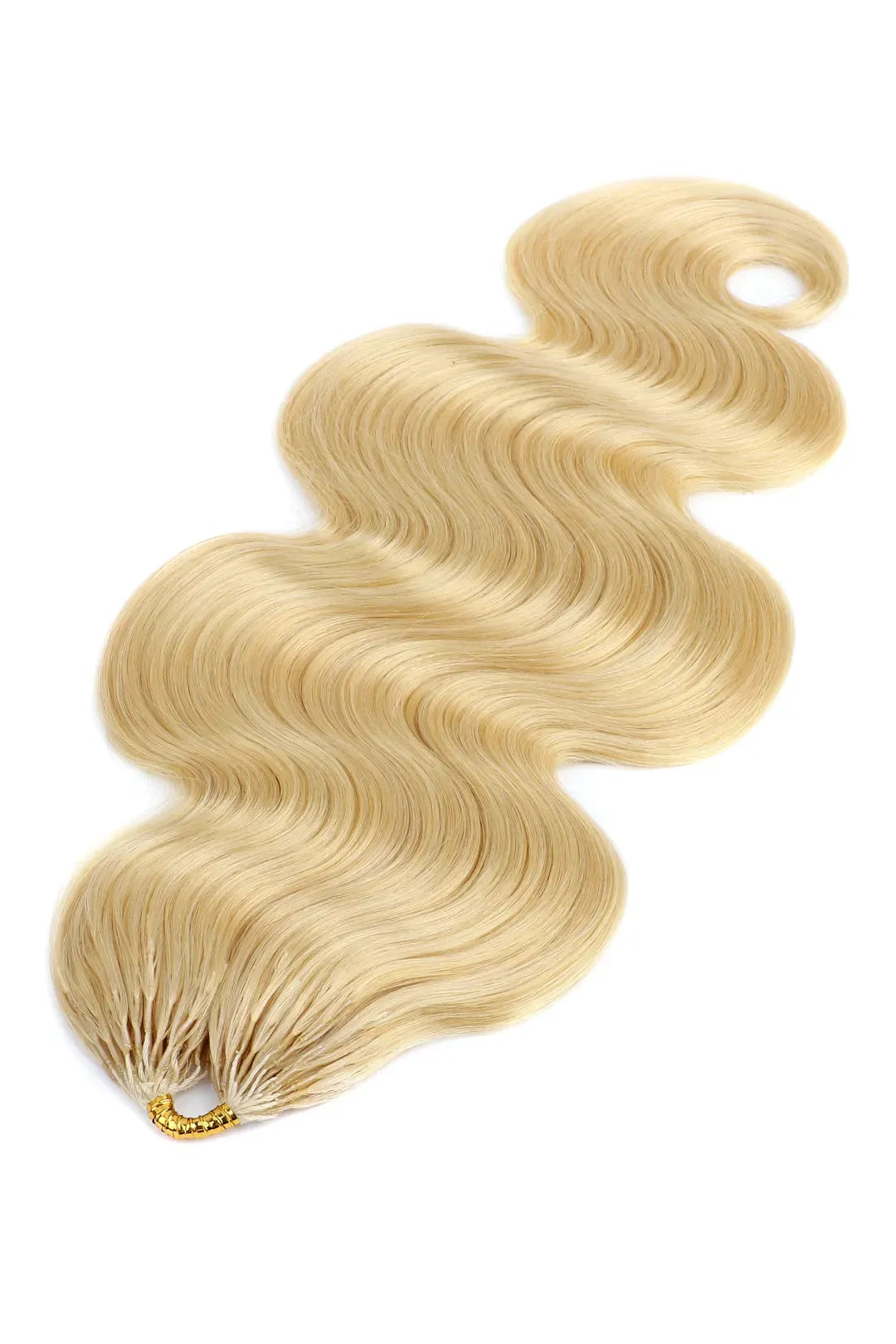 Cheveux humains 613 Blonde Body Wave à nœuds miracles crochet feather