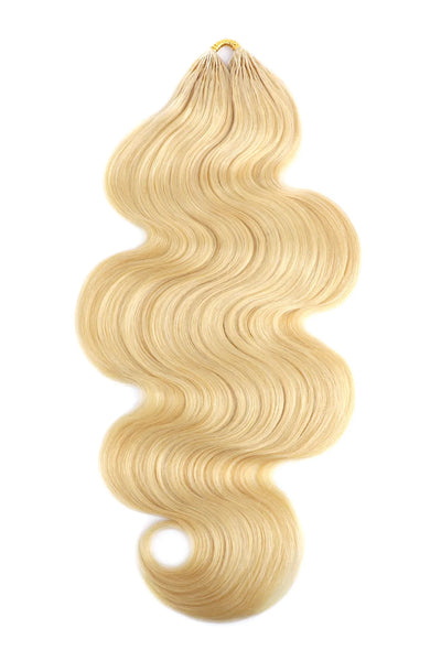 Cheveux humains 613 Blonde Body Wave à nœuds miracles crochet feather