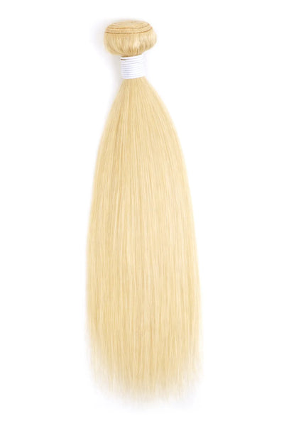 Extensiones Cosidas de Cabello Virgen Liso Rubio 613