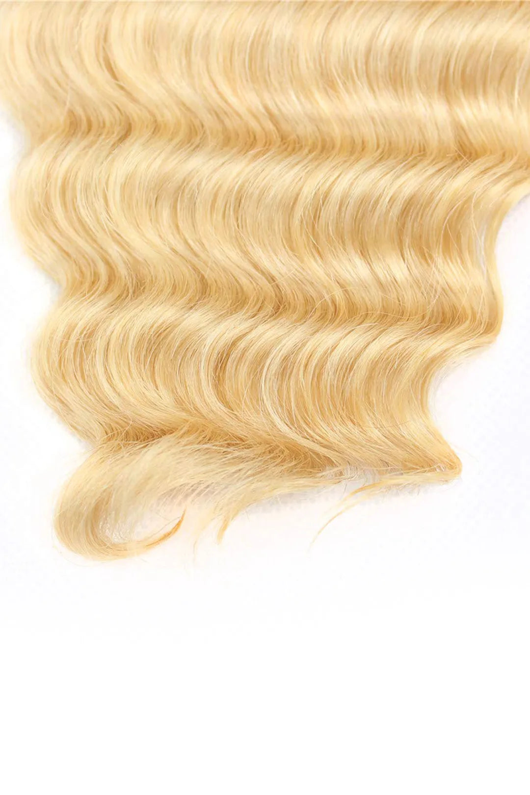 613 Blonde Deep Wave Bundle Double Weft Sew-in Extensions Virgin Hair 5