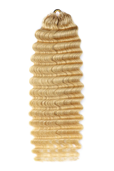 Cheveux humains 613 Blonde Deep Wave Feather Crochet Miracle Knots