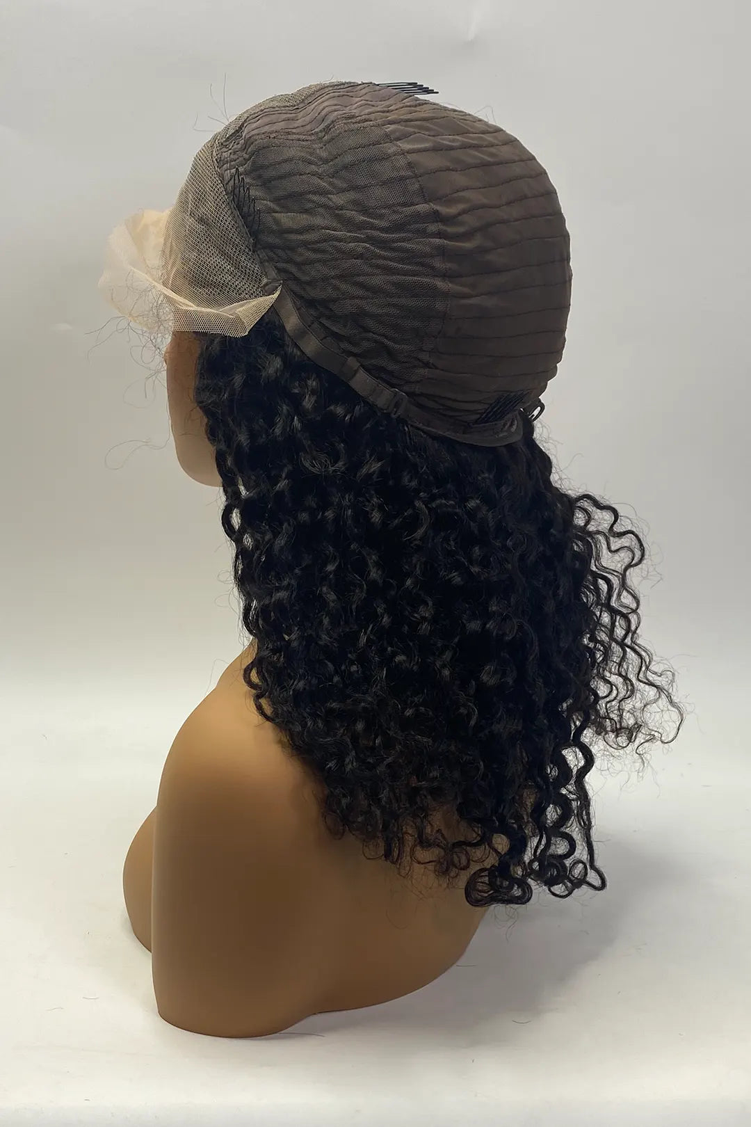 13x4 Lace Frontal Curly Wig 18 Inch Natural Color