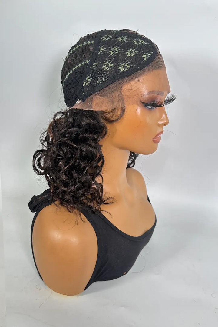13x1x4 T-part Wig Curly #4/30 Color