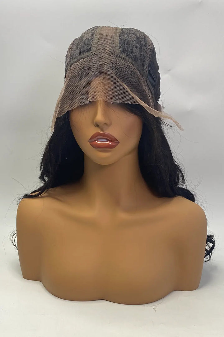 13x1x6 T-part Body Wave Lace Wig 20 Inch Natural Color