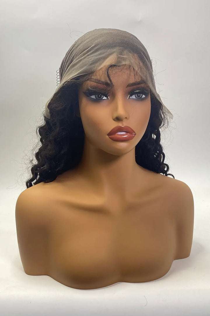 13x4 Full Lace Frontal Deep Wave Wigs 24 Inch Natural Color