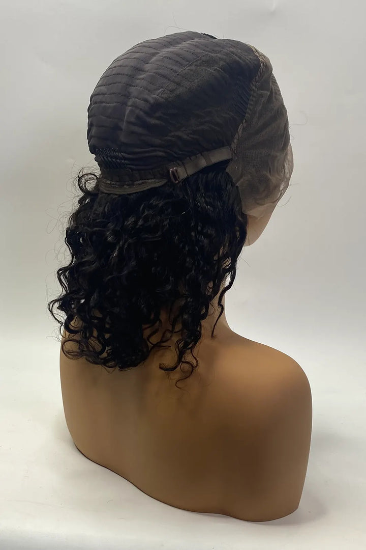 13x4 Full Lace Frontal Natural Wave Wigs 12 Inch Natural Color