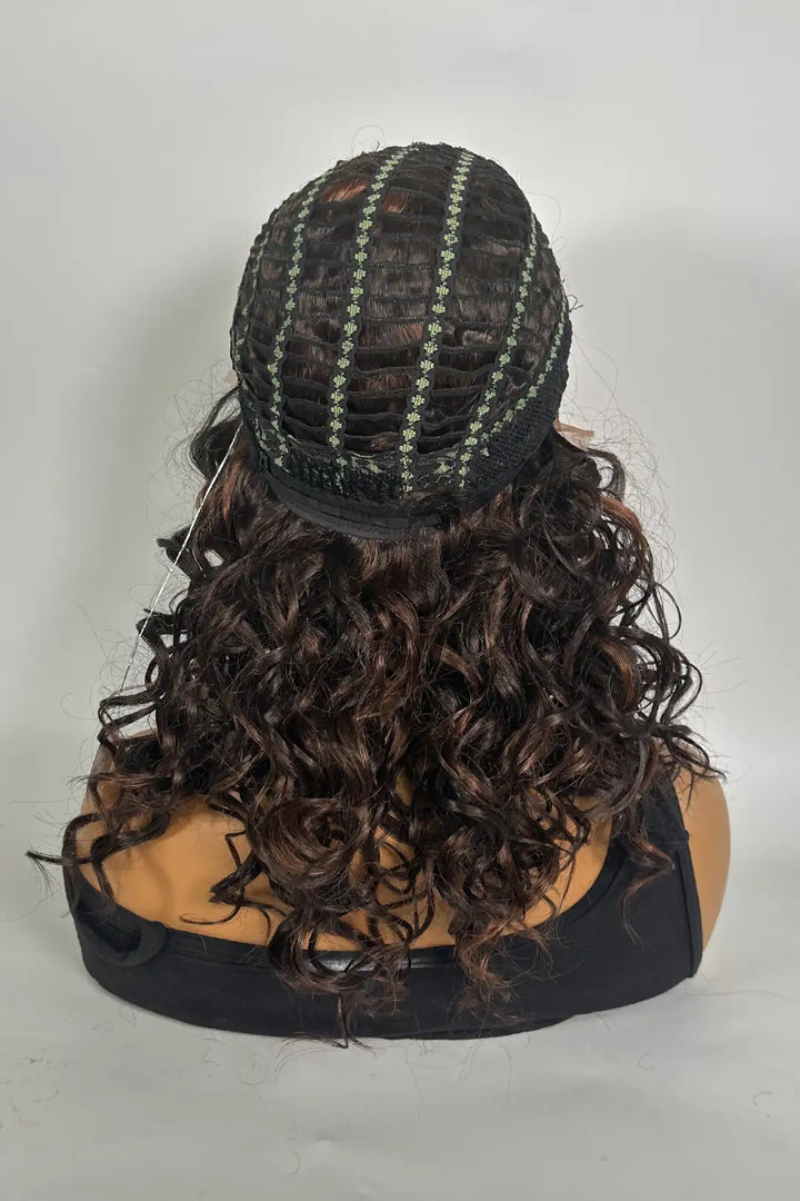 13x1x4 T-part Wig Curly #4/30 Color