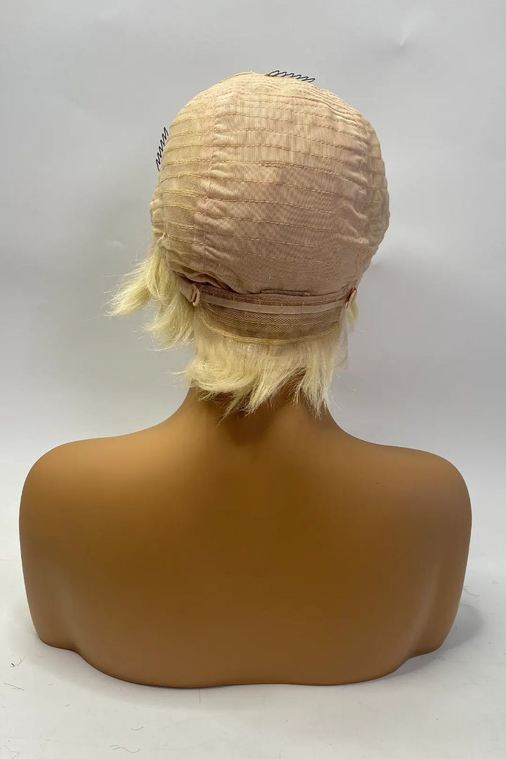 13x4 Lace Frontal Wig 6 Inch #613 Color Bob