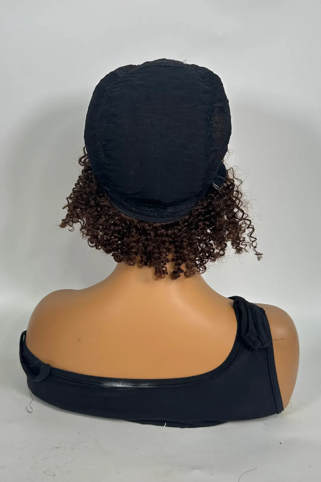 Non-Lace Scalp Top Afro Kinky Curly 12 Inch #1B/#4 Color