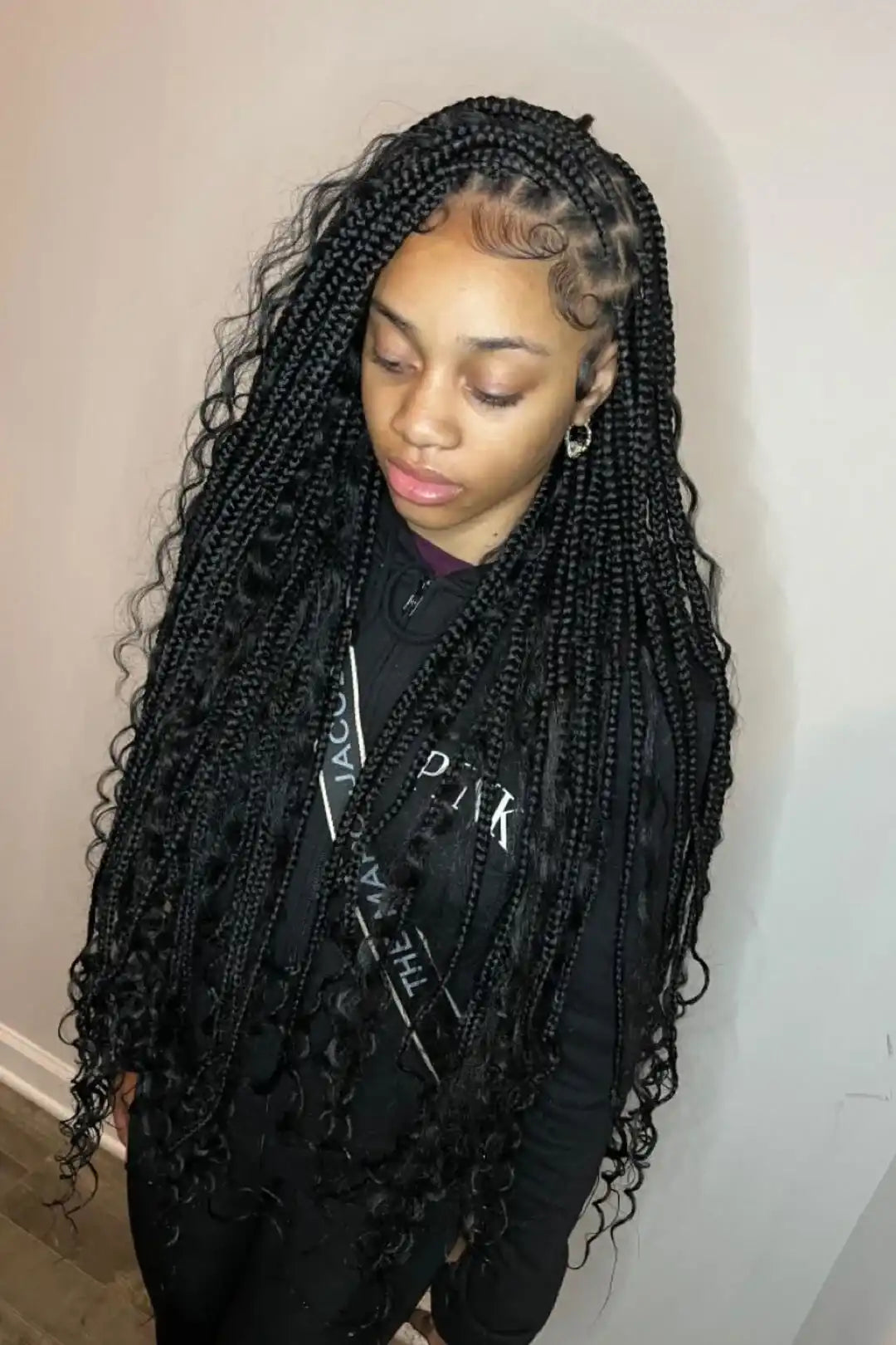 Boho knotless braids image gallery