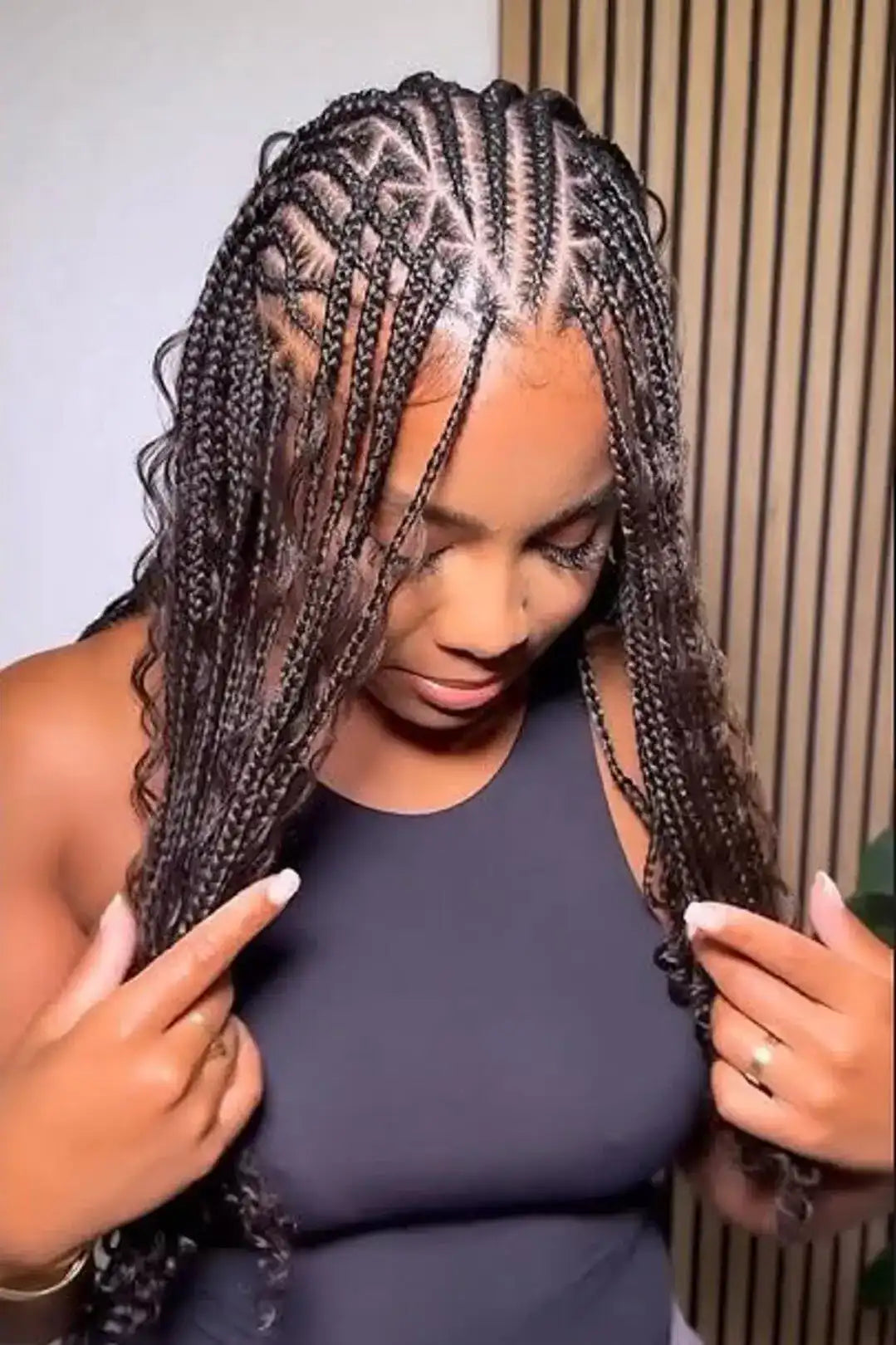 Flip over fulani braids image gallery