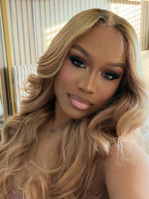 Ins influencer itsjustyaunee shows highlight blend 27 30 613 hair bundles body wave