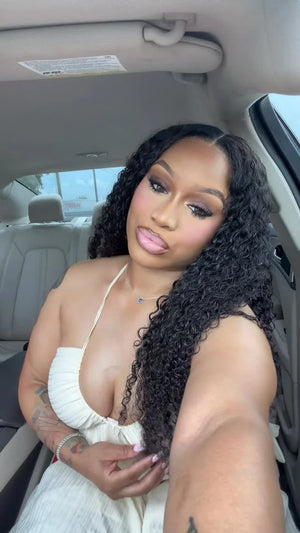 Ins influencer itsjustyaunee shows the braiding process of burmese curly with spiral curls ends bundle