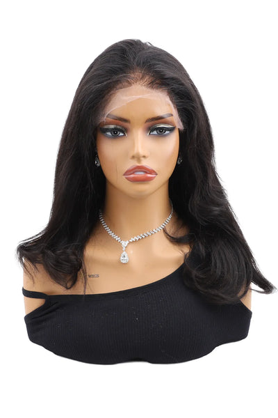 Ygwigs 13x6 HD Lace Natural Color Straight Wig 14 inch