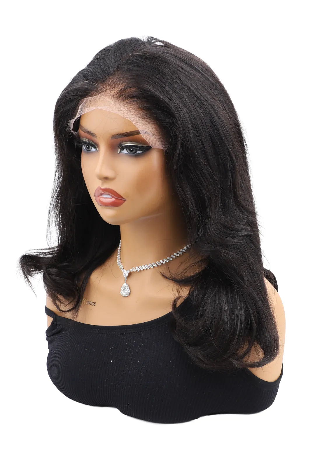 Peluca recta Ygwigs 13x6 HD Lace de color natural, 14 pulgadas