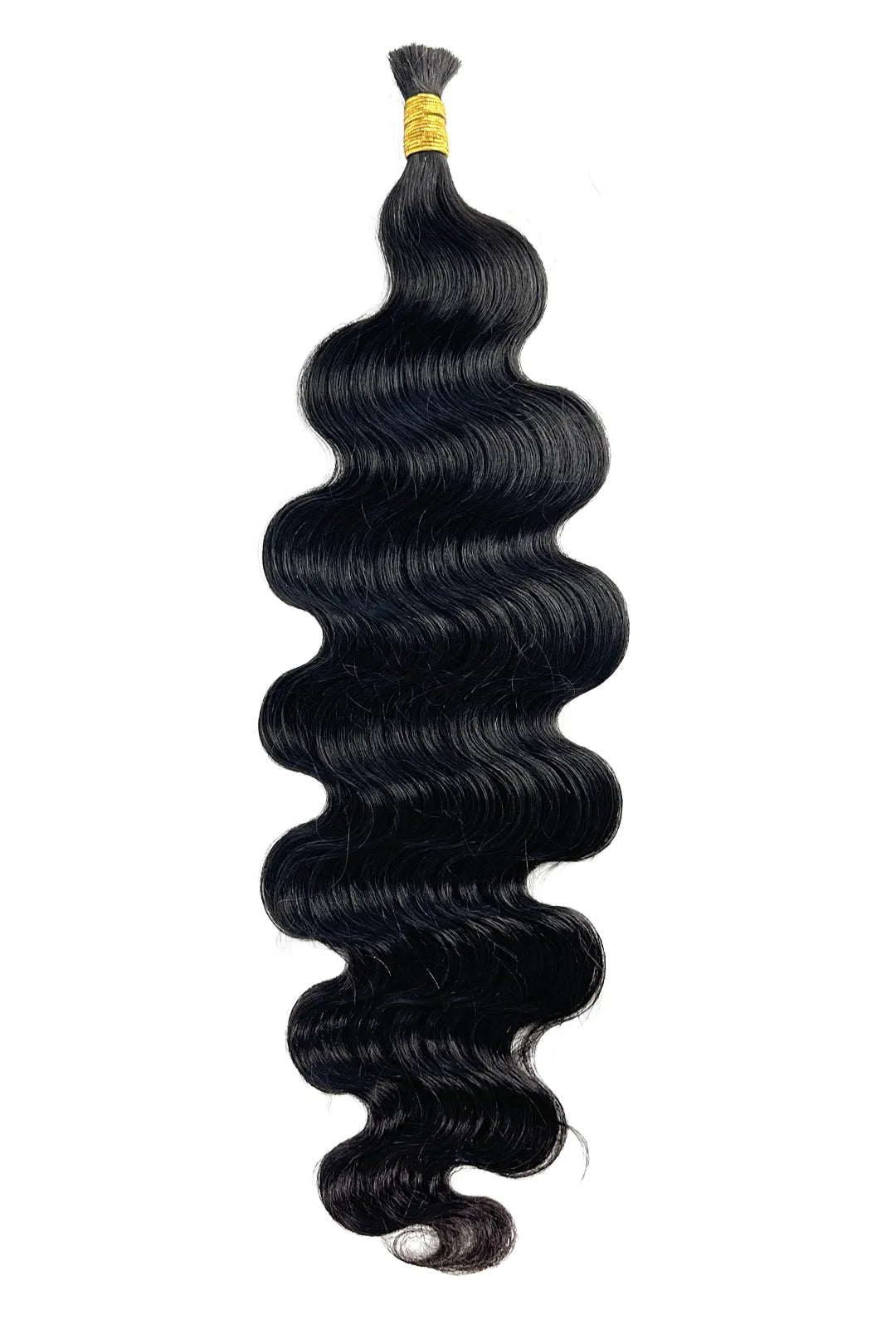 Ygwigs Double Drawn Body Wave Bulk Human Hair For Braiding Natural Color 28inch