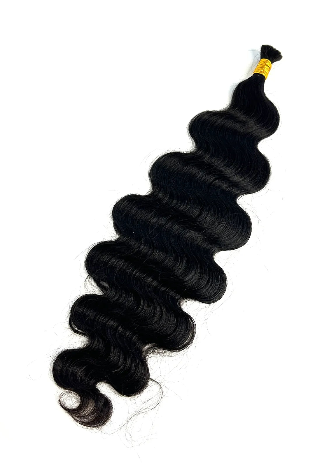 Ygwigs Double Drawn Body Wave Bulk Human Hair For Braiding Natural Color 28inch