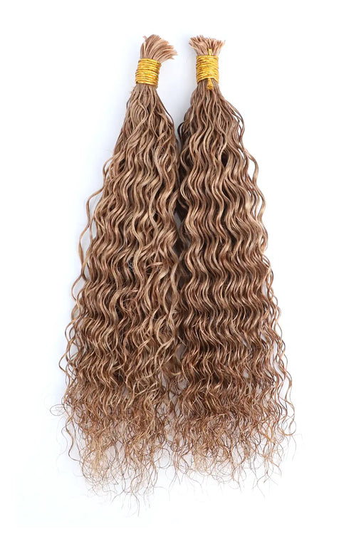 Pre-Divided Honey Blonde Bulk Human Hair For Boho Braids BU84
