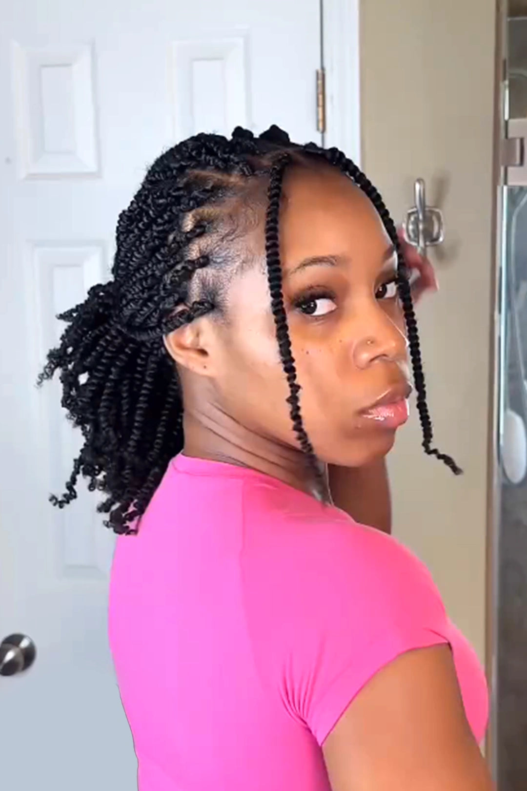 Springy Afro Twist Marley Hair Natural Black Human Hair