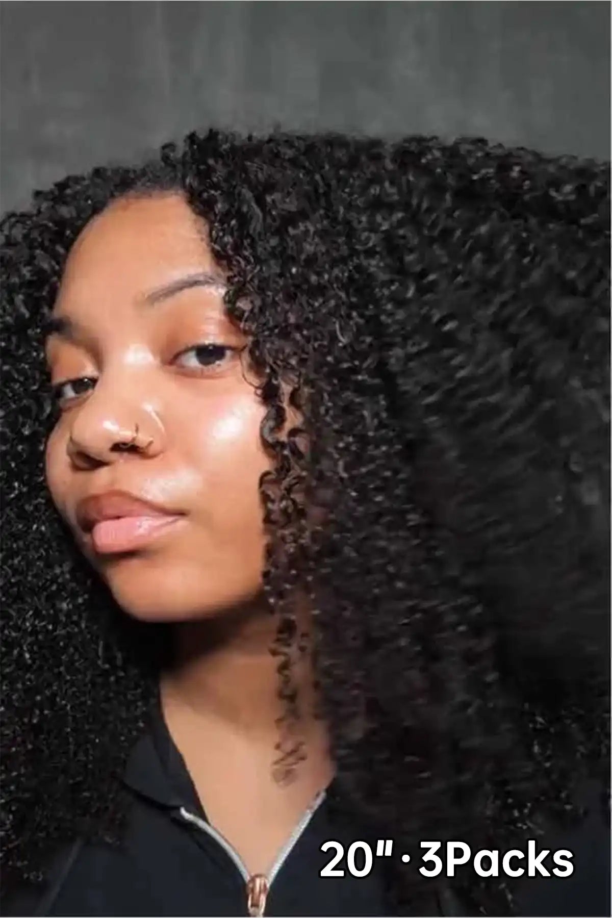 Tiktok influencer aarianjayy shows the braiding process of tight curly feather crochet hair extension