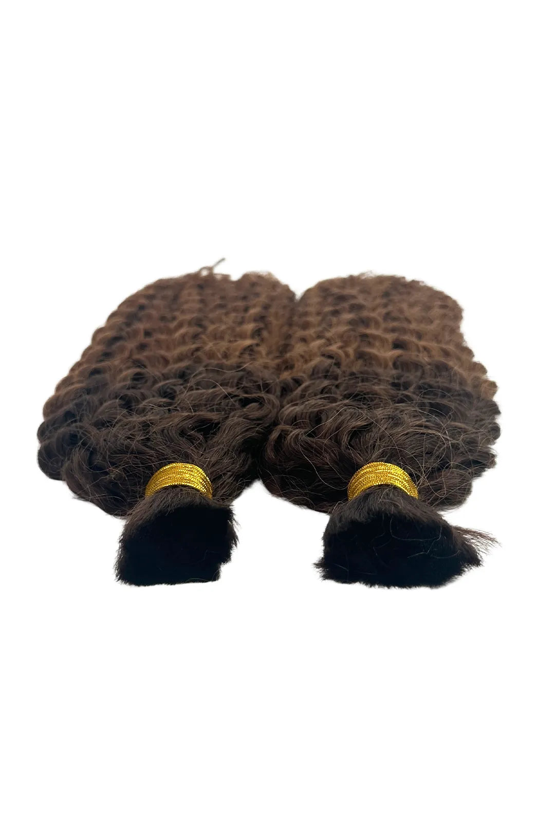 Ygwigs Two-tone Color #4/30 Water Wave Bulk Hair Double Drawn 18inch