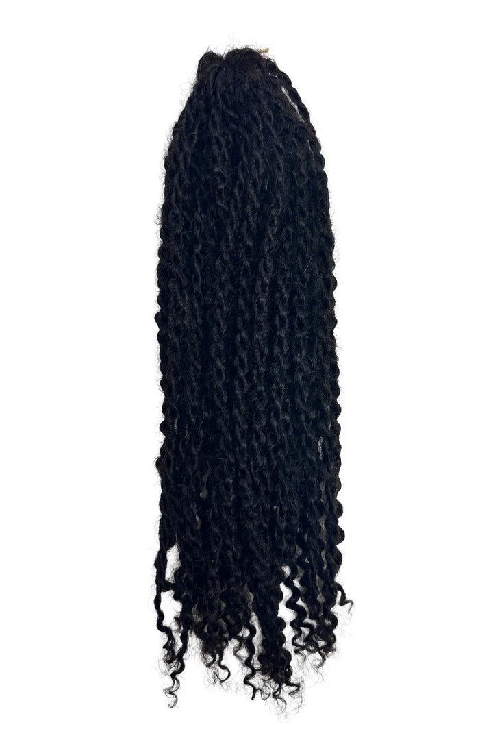 Ygwigs Twist Braided Feather Crochet Miracle Knots Human Hair Extension 10 inch