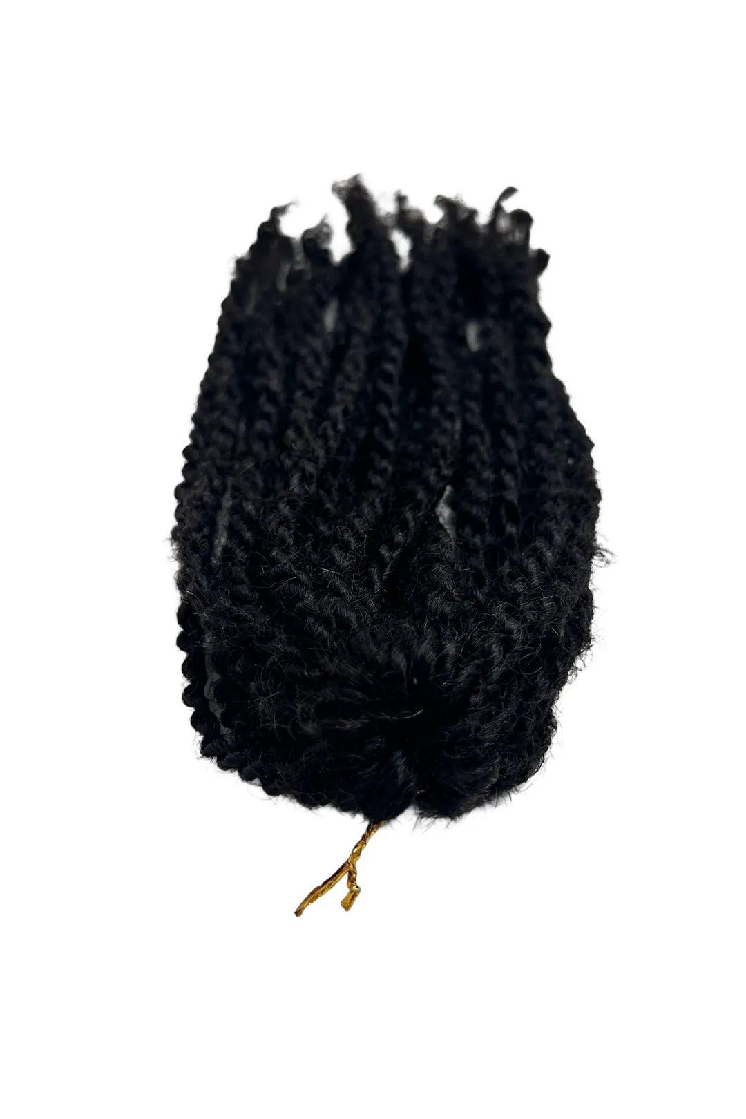 Ygwigs Twist Braided Feather Crochet Miracle Knots Human Hair Extension 10 inch