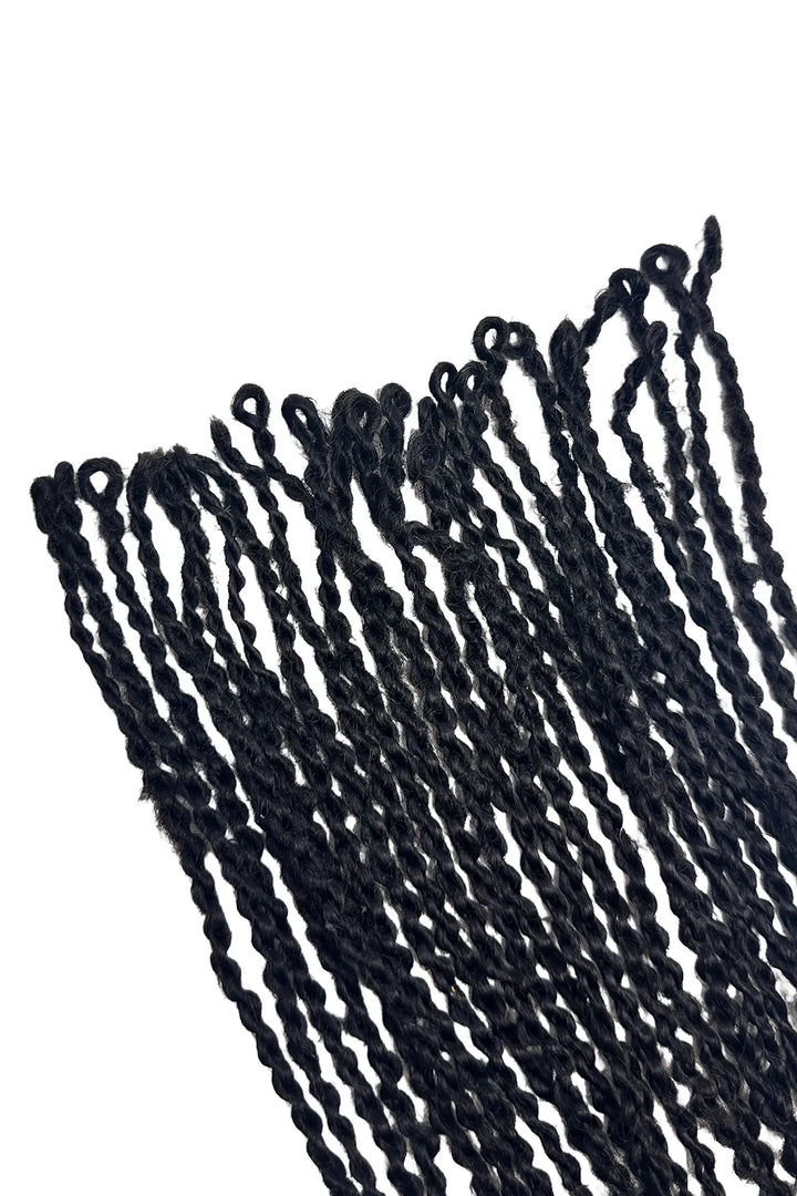 Ygwigs Twist Braided Feather Crochet Miracle Knots Human Hair Extension 10 inch