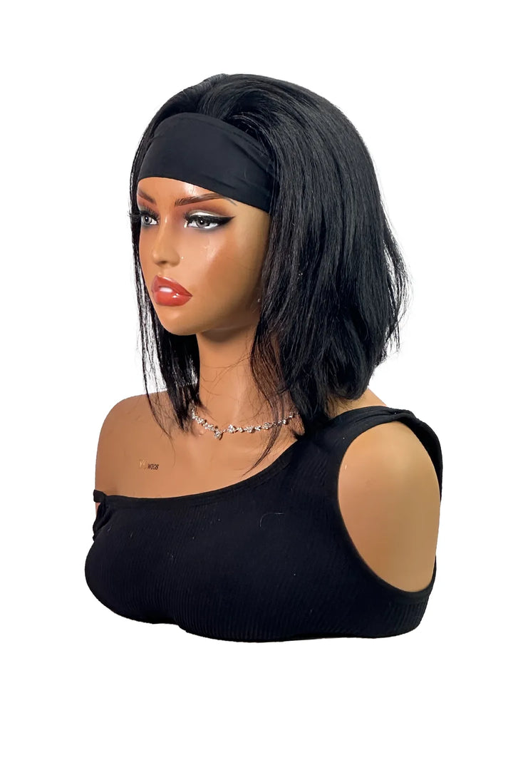 Ygwigs Hoofdband Wigs Recht 10 Inch Natuurlijke Kleur