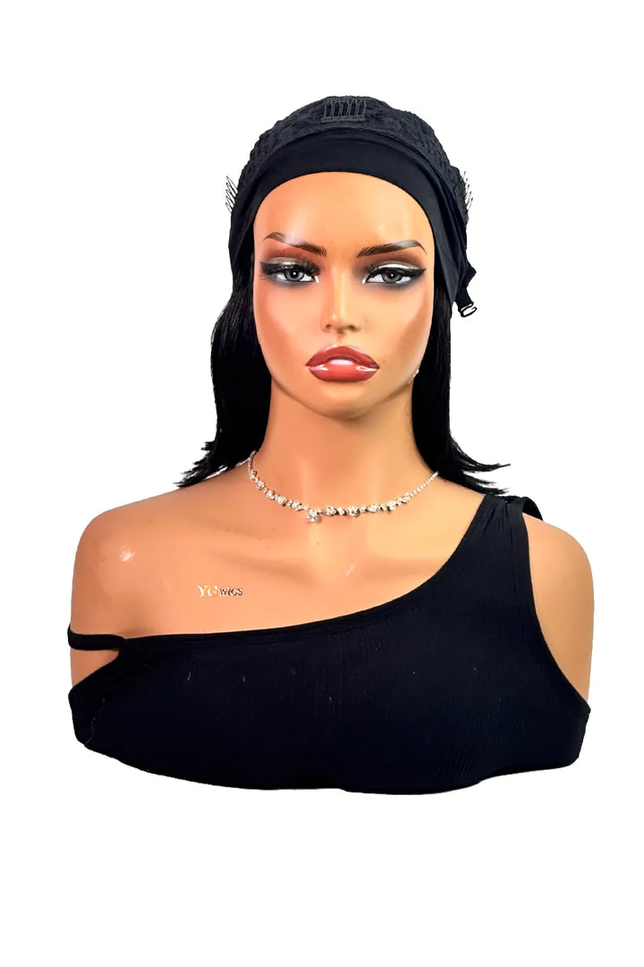 Ygwigs Hoofdband Wigs Recht 10 Inch Natuurlijke Kleur