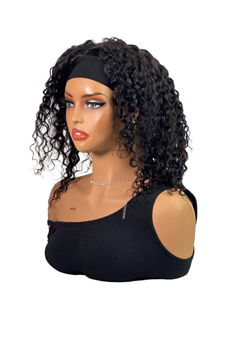 Ygwigs Headband Curly Wig 14 Inch Natural Color