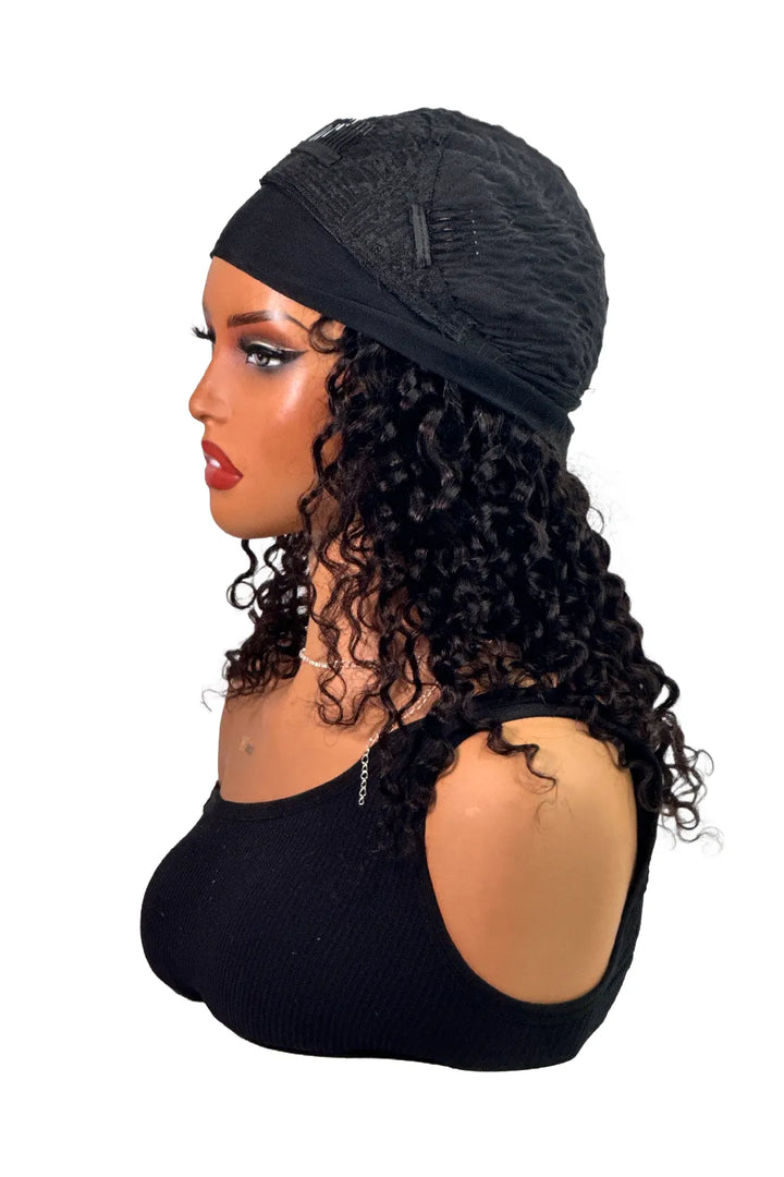 Ygwigs Headband Curly Wig 14 Inch Natural Color