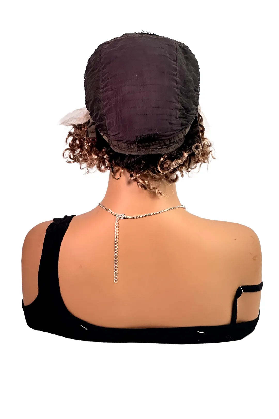 Ygwigs T Part Lace Wig T1B/27 Curly 8inch