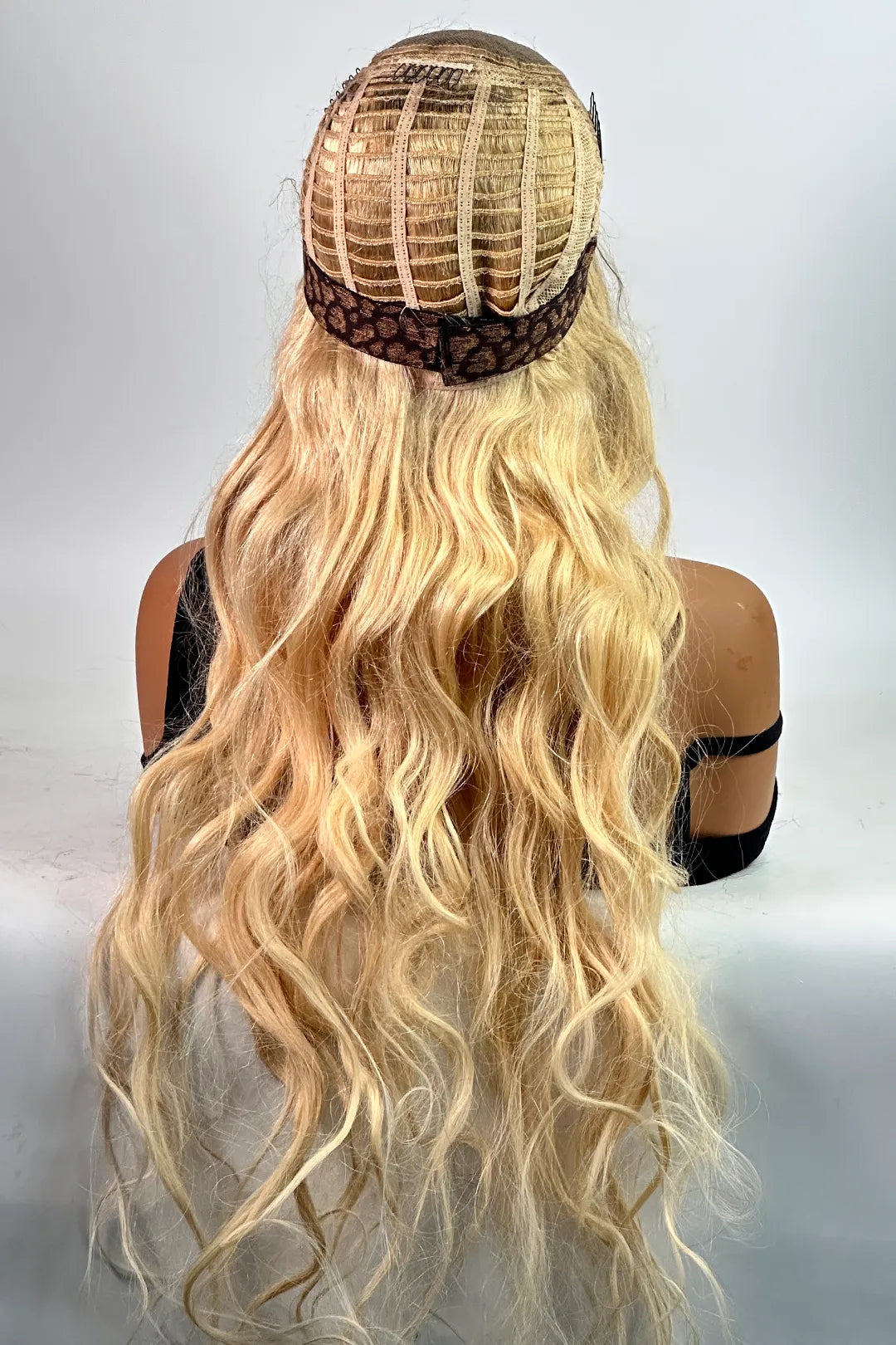 Ygwigs Lace Headband Wigs 76cm Body Wave T1B/613 Kleur