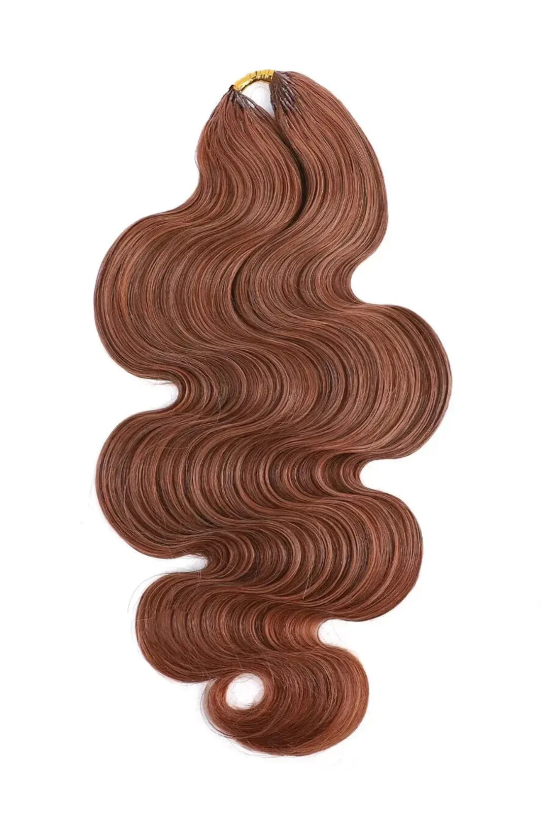 Auburn Brown #30 Body Wave Feather Crochet Human Hair Miracle Knots