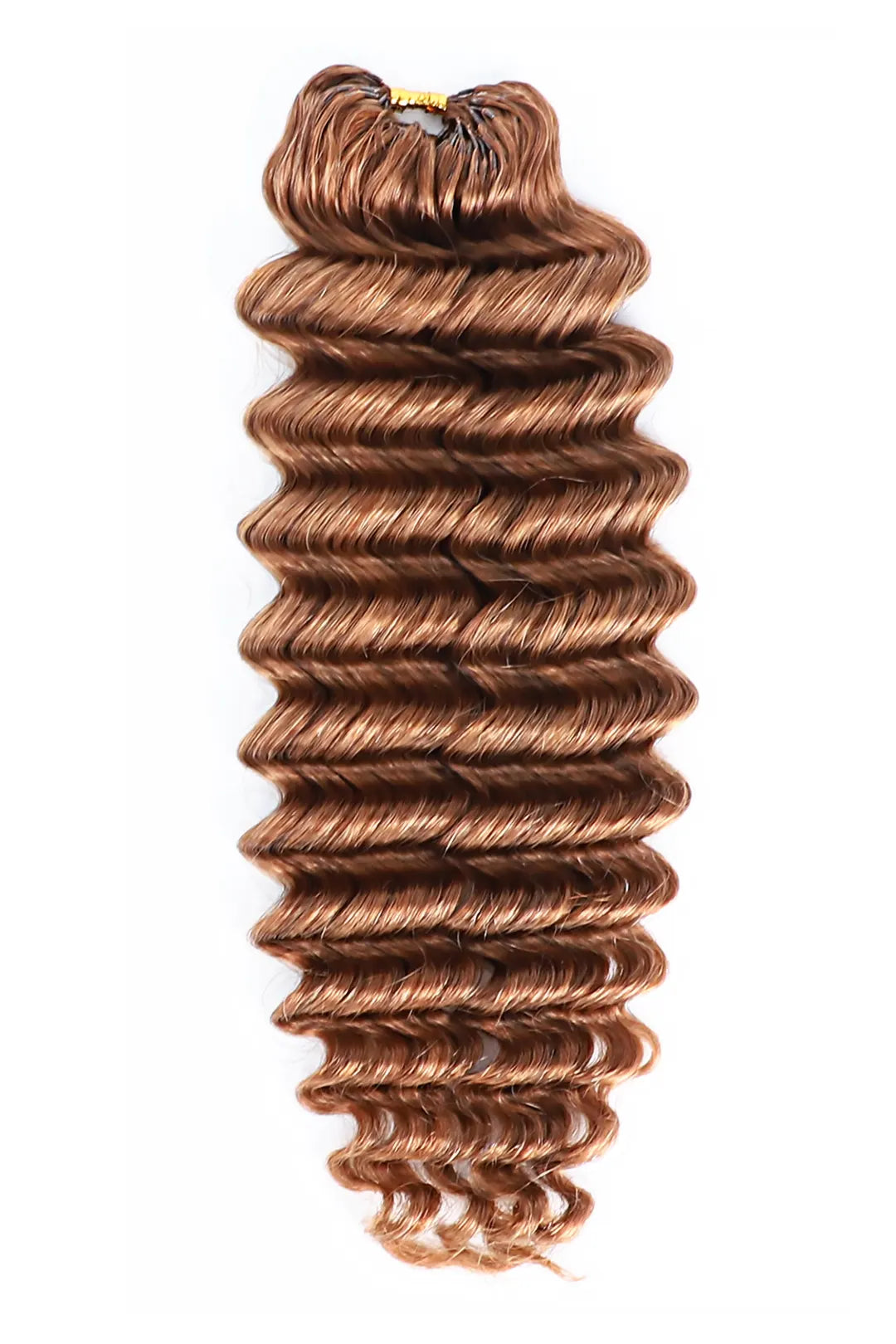 Auburn Brown #30 Deep Wave Feather Crochet Human Hair