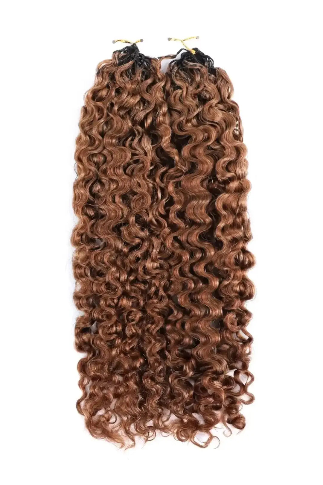 Auburn Brown #30 Water Deep Wave Feather Crochet Miracle Knots Hair