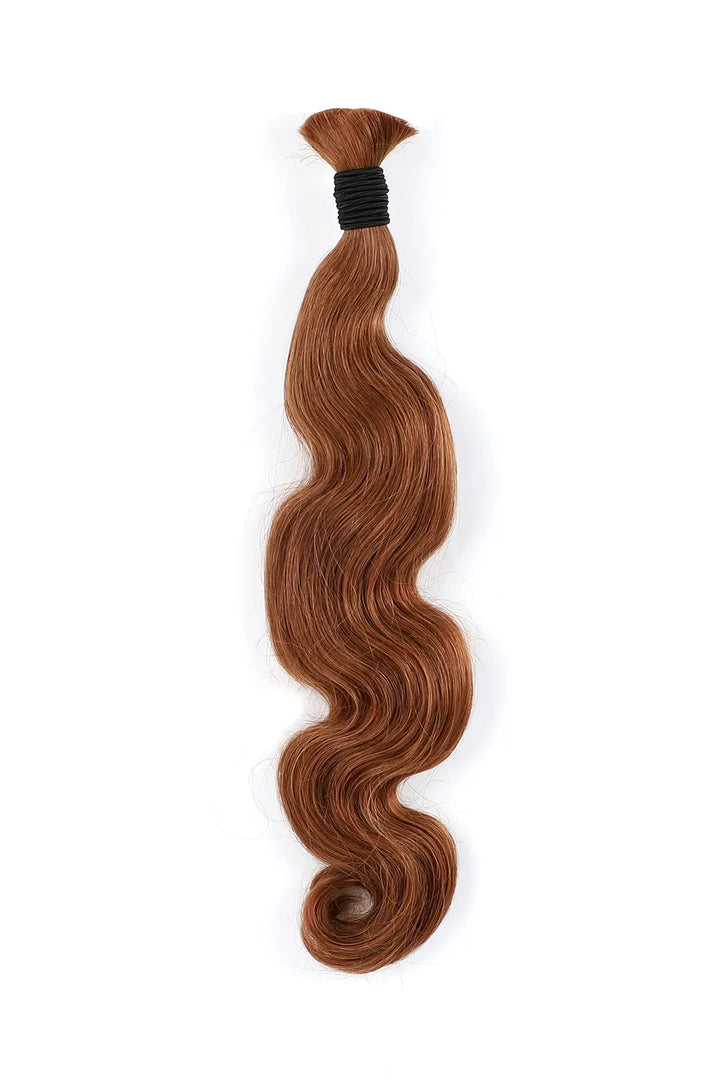 Auburn Brown Bulk Hair For Braiding Body Wave BU52