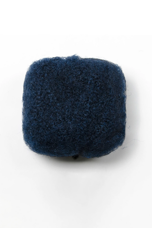 Pelo rizado afro azul a granel para mechones y trenzados