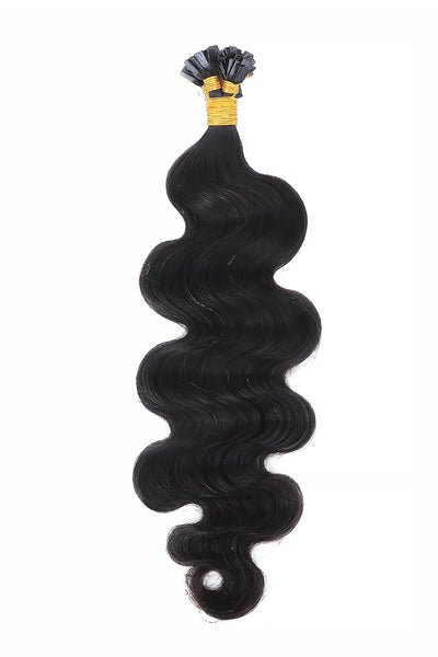 Body Wave | Platte punt | Voorgebonden extensions van echt haar