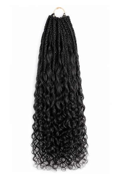 Crochet Miracle Knots Braids Voorgehaakte Deep Wave Curls Menselijk Haar 40 Strengen