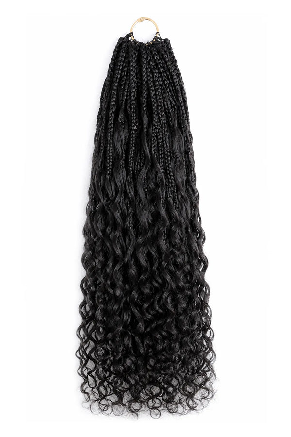 Crochet Miracle Knots Braids Pre-Looped Deep Wave Curls Human Hair 40 Strands