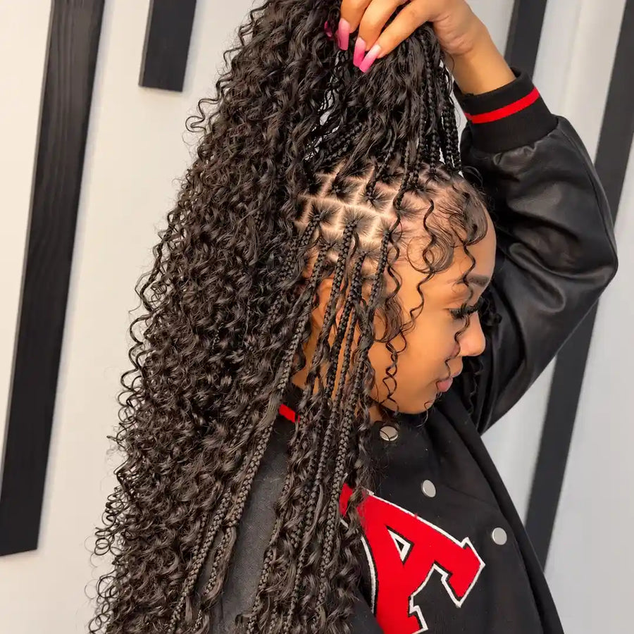 Boho Knotless Braids