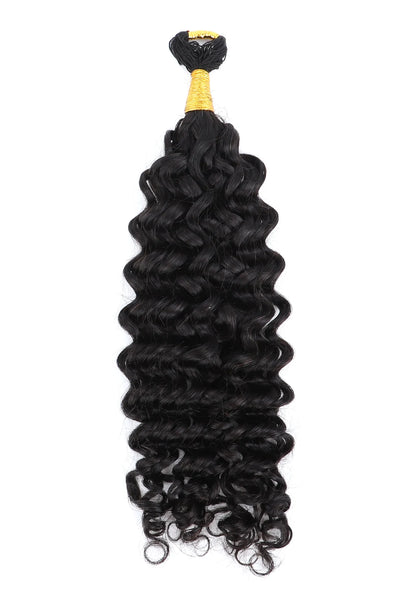 Cheveux en crochet tressés à double trame – longue tresse bouclée espagnole pour nœuds miracle