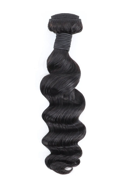 Paquetes de cabello virgen de Camboya cosidos en extensiones de onda suelta