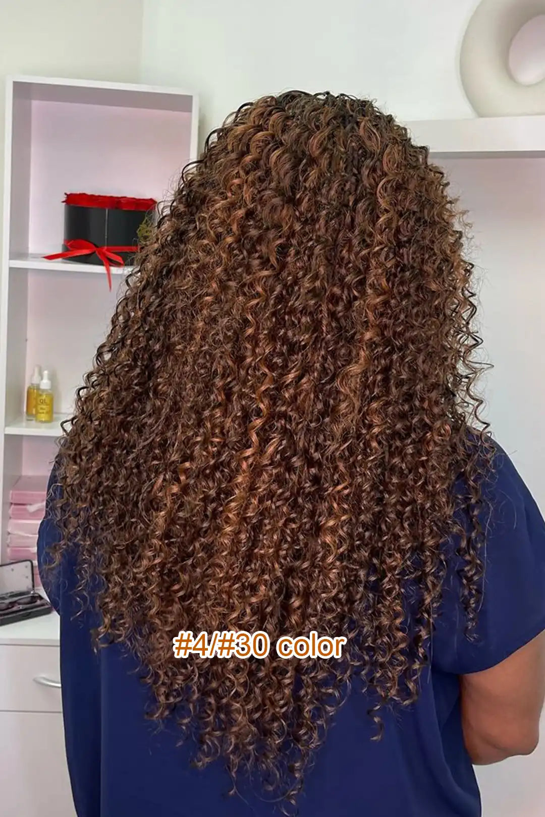 Pelo a Granel Color Piano #4/#30 Onda Profunda para Trenzar BU29