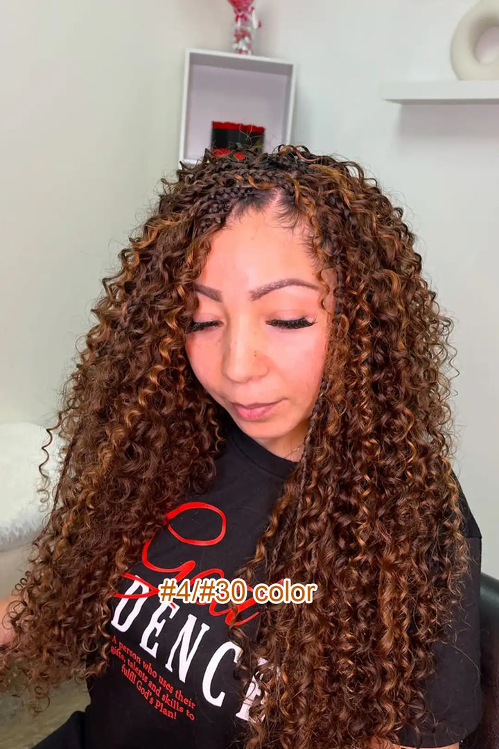 Pelo a Granel Color Piano #4/#30 Onda Profunda para Trenzar BU29