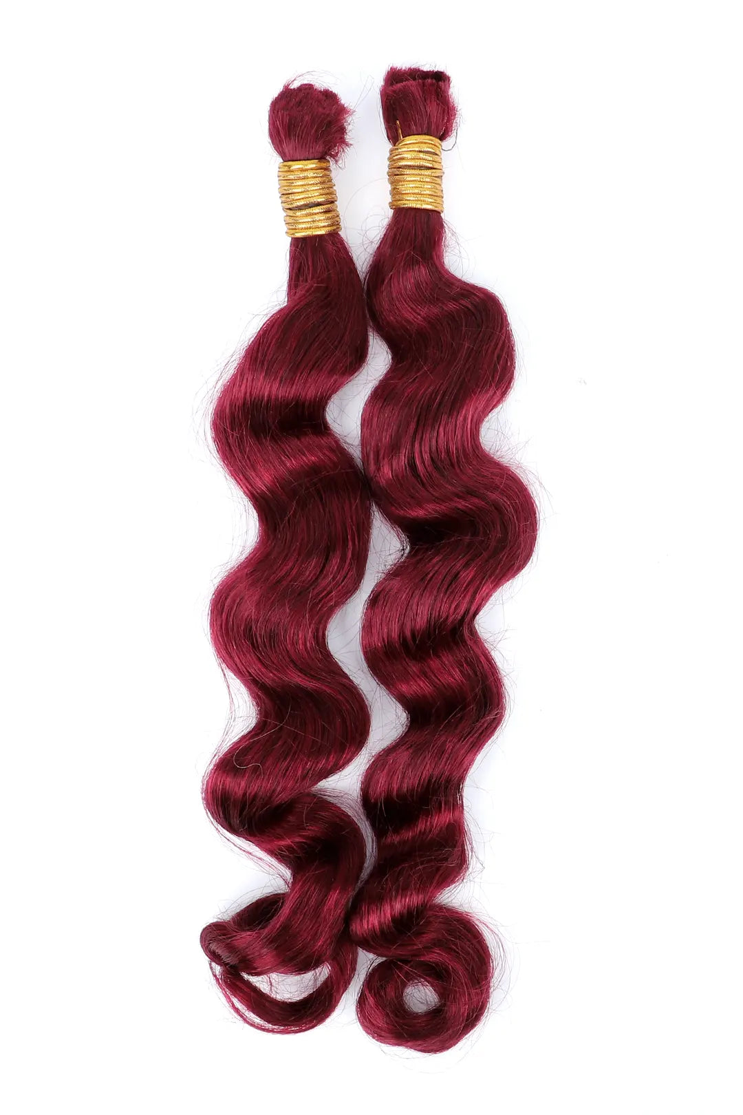 Burgundy 99J Loose Wave Bulk Human Hair For Braiding